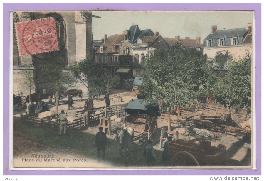 27 - Le NEUBOURG --  Place Du Marché Aux Porcs - Le Neubourg