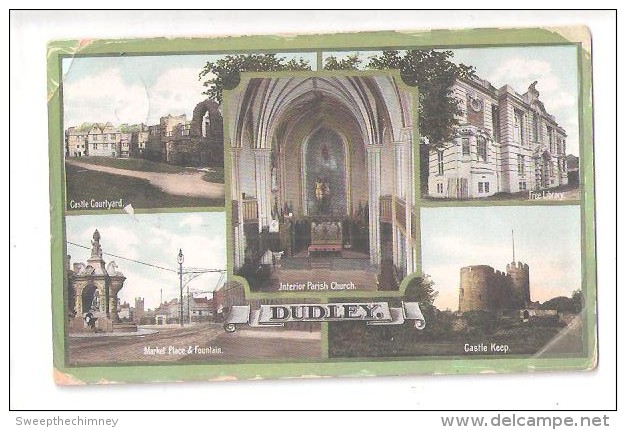 MULTIVIEW Postcard OF DUDLEY Staffordshire  Nr WEST BROMWICH England JAY EM JAY SERIES - Autres & Non Classés