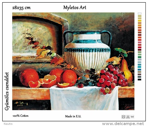 New Tapestry, Gobelin, Picture, Print, Still Life, Fruits, Grape, Orange - Other & Unclassified