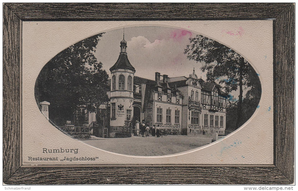 Passepartout Litho AK Rumburg Restaurant Jagdschloss Rumburk Bei Warnsdorf Varnsdorf Philippsdorf Filipov Georgswalde - Sudeten