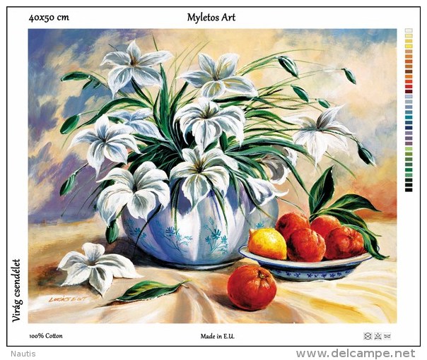 New Tapestry, Gobelin, Picture, Print, Floral Still Life, Flower - Other & Unclassified