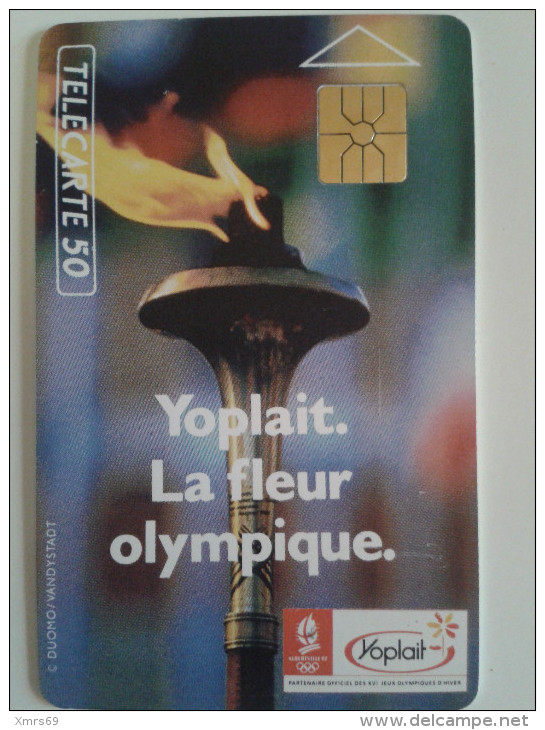 Télécarte 50 - Yoplait, La Fleur Olympique - 1990 - 1990