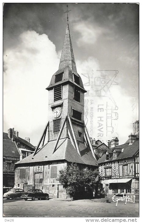 Honfleur - Clocher De L´Eglise Sainte-Catherine - Panhard Garée Sur La Place - Honfleur