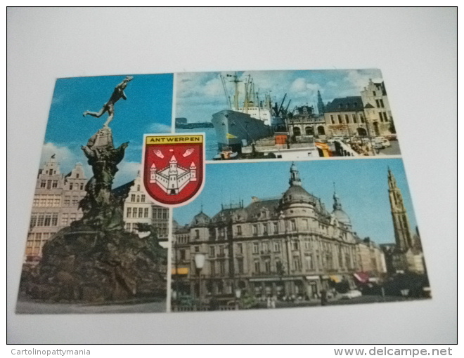 STORIA POSTALE FRANCOBOLLO COMMEMORATIVO BELGIO  Antwerpen Multivedute Con Nave Ship - Altri & Non Classificati