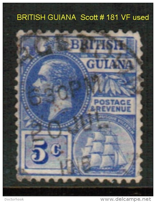 BRITISH GUYANA   Scott  # 181 VF USED - Guyane Britannique (...-1966)