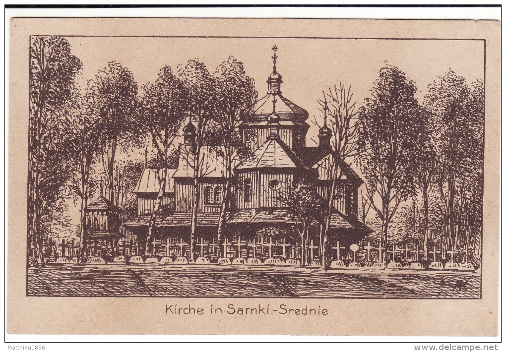 CPA 14-18 SARNKI-SREDNIE (Sarnki-Dolne) - Kirche - Ukraine, Galizien (A75, Ww1, Wk1) - Ukraine