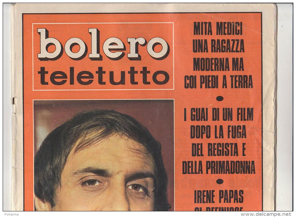 RA#43#08 RIVISTA BOLERO TELETUTTO Aprile 1971/ADRIANO CELENTANO/SYLVIA KOSCINA/UGO TOGNAZZI/IRENE PAPAS/FOTOROMANZI - Télévision