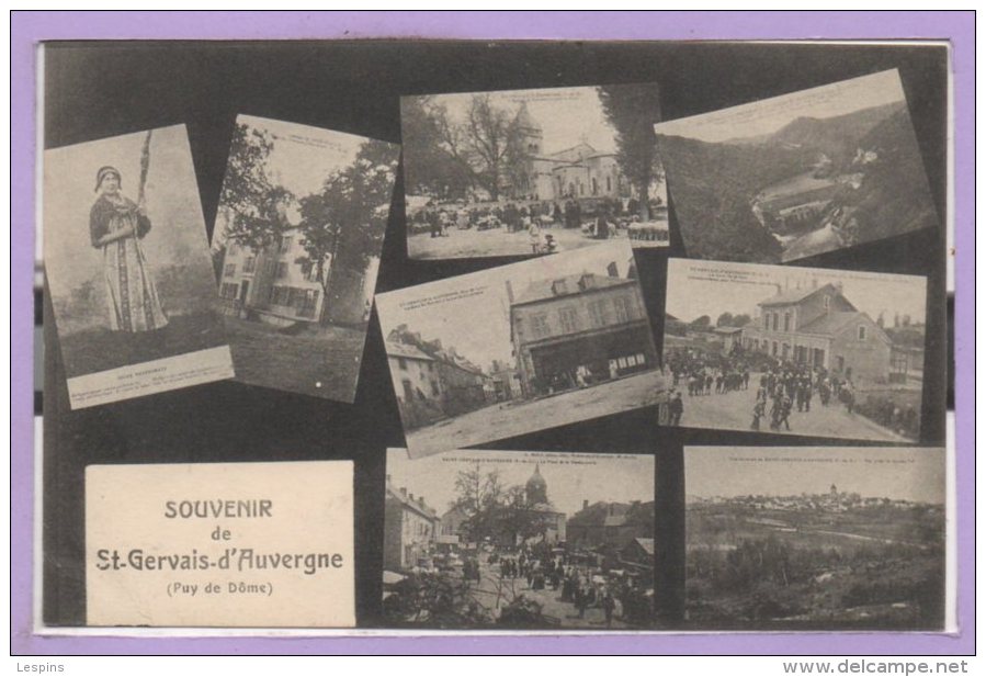 63 - SAINT GERVAIS D'AUVERGNE -- Souvenir - Saint Gervais D'Auvergne