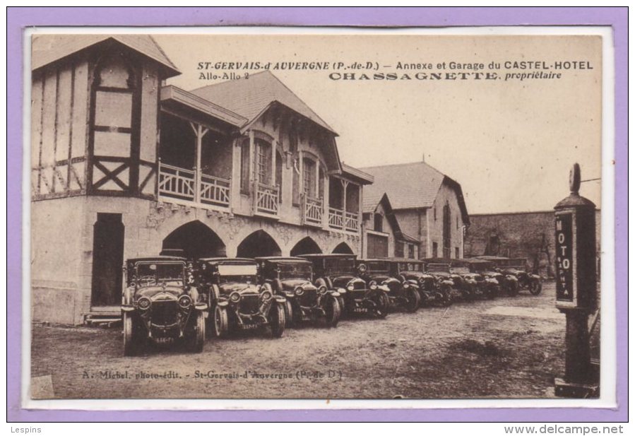 63 - SAINT GERVAIS D'AUVERGNE -- Annexe Et Garage Du Castel - Hôtel - CHASSAGNETTE - Propriétaire - Saint Gervais D'Auvergne