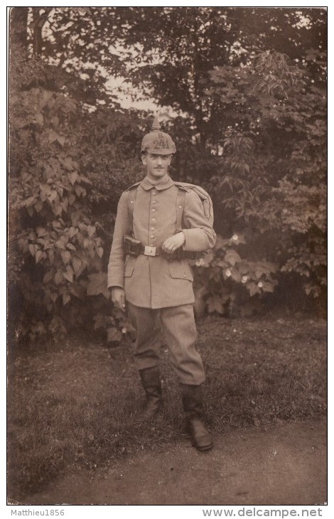 CP Photo 1916 Dans La Somme - Le Soldat Allemand Georg Trurscher Du 241ème RI (A75, Ww1, Wk1) - Ieper