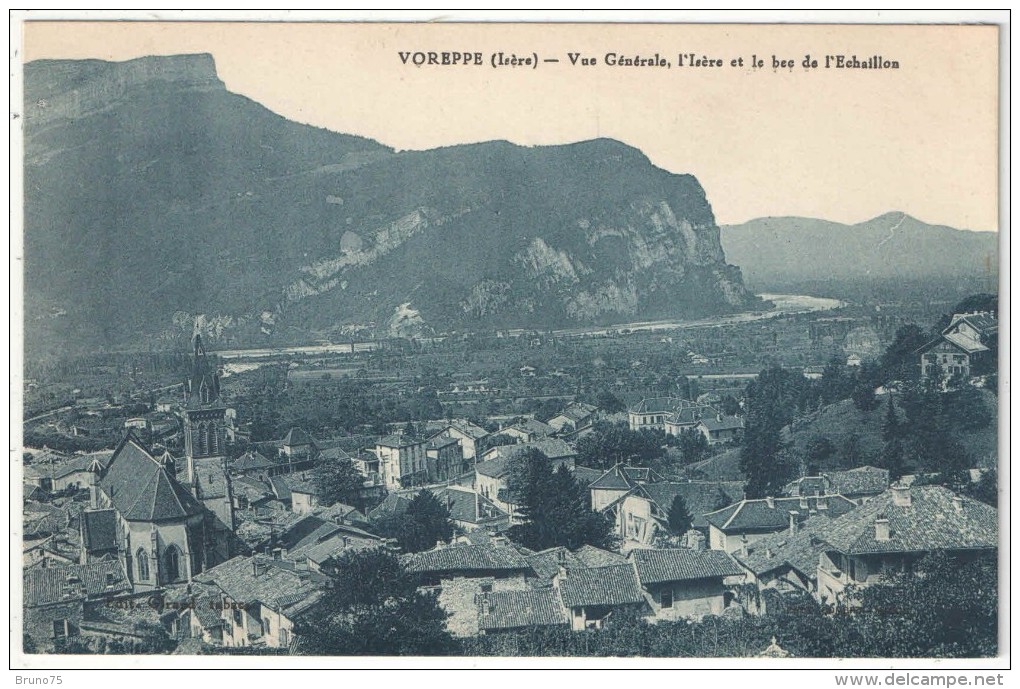 38 - VOREPPE - Vue Générale, L'Isère Et Le Bec De L'Echaillon - Voreppe