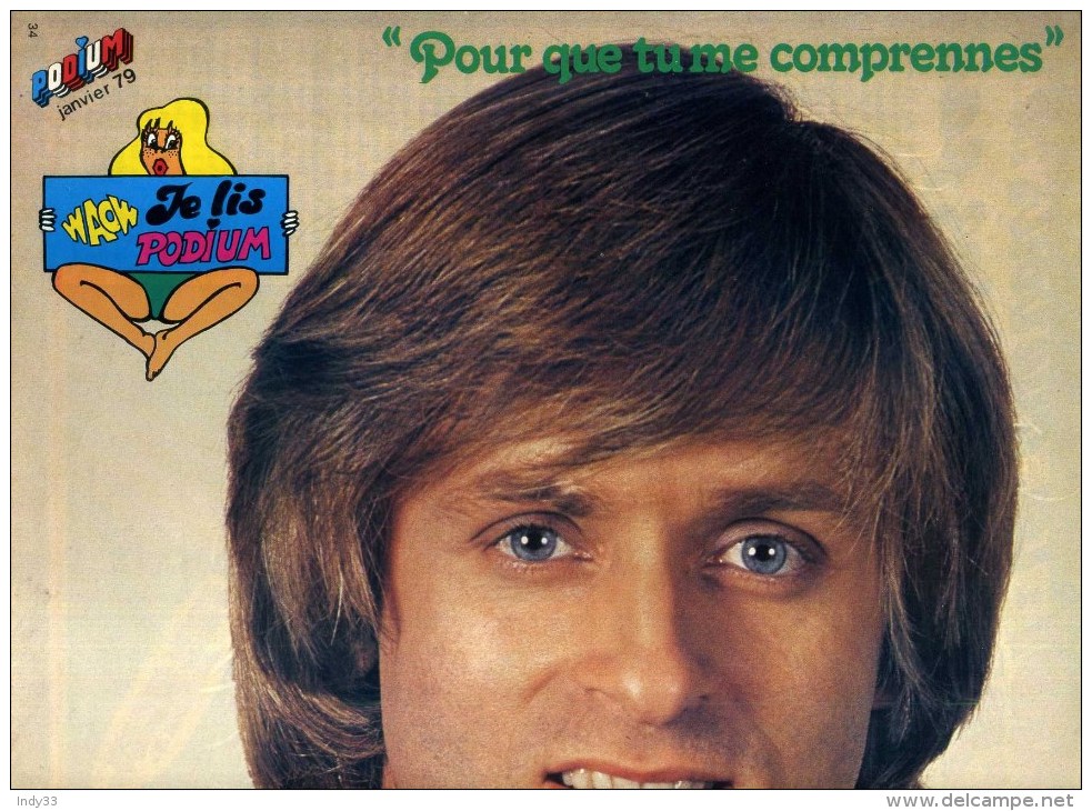 - POSTER DAVE   . DOUBLE PAGE DU MAGAZINE PODIUM 1979 . - Posters