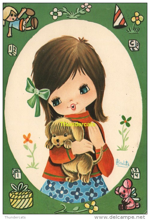 CPSM ENFANT ILLUSTRATEUR ** SEMI MODERN ARTIST SIGNED CHILDREN CARD **  BALTA EDIT. SAVIR - Dessins D'enfants