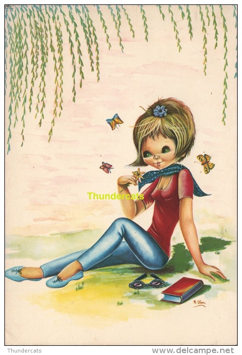 CPSM ENFANT ILLUSTRATEUR ** SEMI MODERN ARTIST SIGNED CHILDREN CARD **   A.  OLIVE ? - Dessins D'enfants