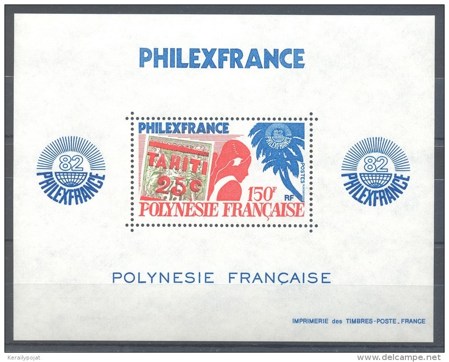 French Polynesia - 1982 PHILEXFRANCE '82 Block MNH__(TH-11419) - Blocchi & Foglietti