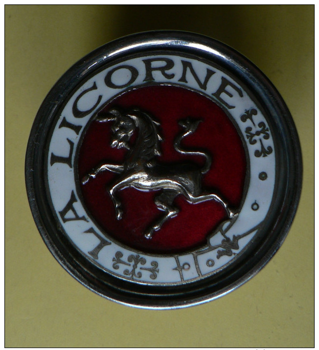 LOGO DE VOITURE "LA LICORNE"  (trés Rare à Voir ) - Cars