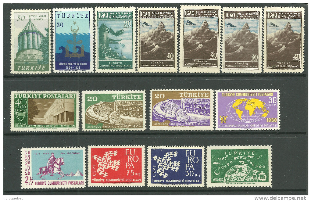 Divers La Turquie Neufs Avec Charniére - Unused Stamps