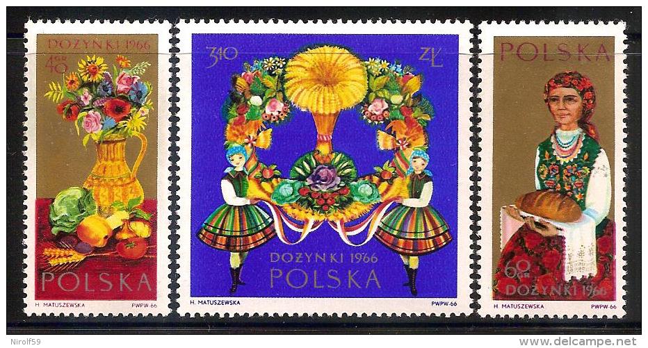 Poland 1966 - Harvest Festival - Unused Stamps