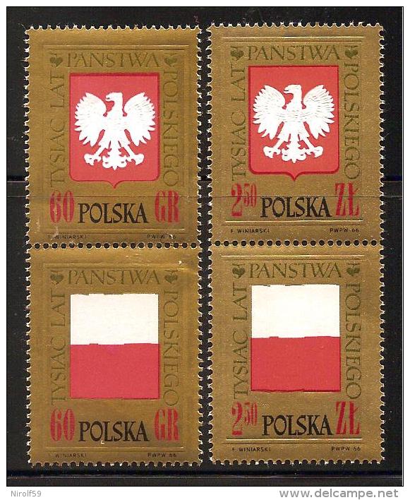 Poland 1966 - 1000th Anniversary Of Poland - Unused Stamps