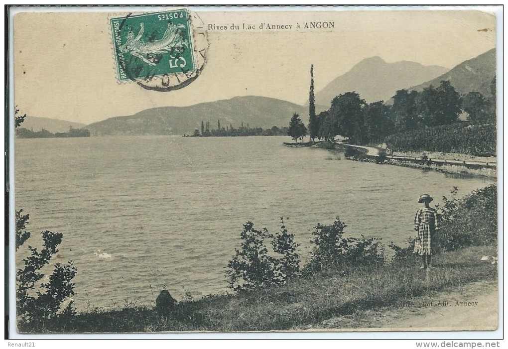 Talloires-Rives Du Lac D'Annecy à Angon-(CPA) - Talloires