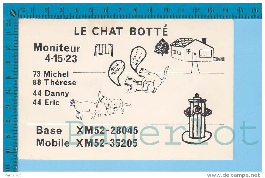 Sexy QSL  Base Et Mobile  Le Chat Botté Montreal Quebec Canada  ( XM-52.., CB Radio ) Recto/verso - CB