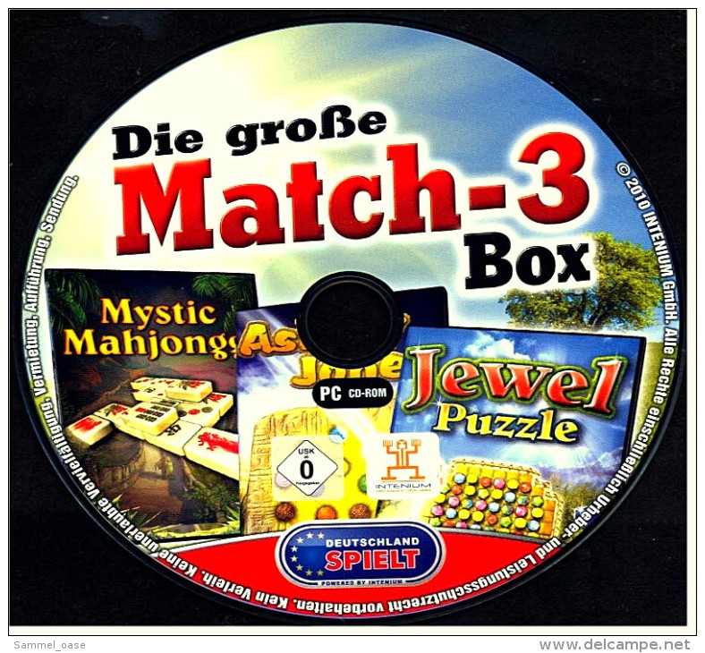 PC - Spiel  (CD-ROM) :  Match 3 Box : Mystic Mahjongg + Jewel Puzzle + Ashley Jones - PC-Spiele