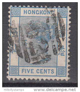 Hong Kong    Scott No. 11    Used    Year  1863      Wmk 1 - Used Stamps