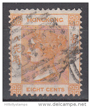 Hong Kong    Scott No. 13    Used    Year  1863      Wmk 1 - Gebruikt