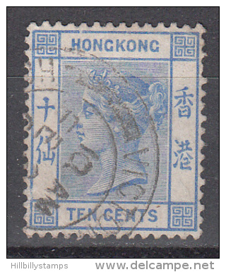 Hong Kong    Scott No.  45    Used    Year  1882      Wmk 2 - Usados