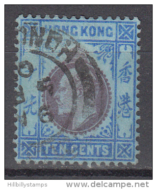 Hong Kong    Scott No.   94    Used    Year  1904     Wmk 3 - Usados