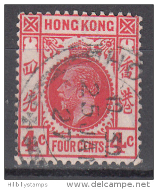 Hong Kong    Scott No.    133    Used    Year  1921    Wmk 4 - Gebruikt