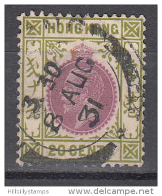 Hong Kong    Scott No.    139    Used    Year  1921     Wmk 4 - Usati