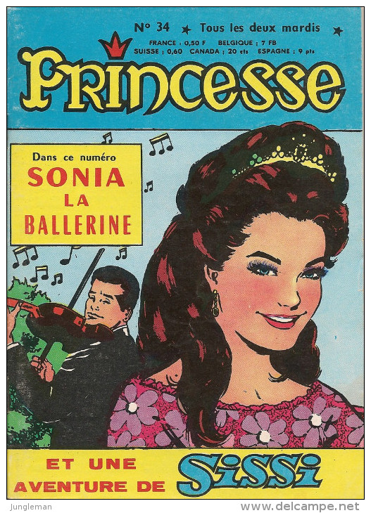 Princesse N° 34 - Editions De Châteaudun - Avec Sissi Et Sonia - Film Raconté Genghis Khan - Septembre 1965 - TBE - Kleine Formaat