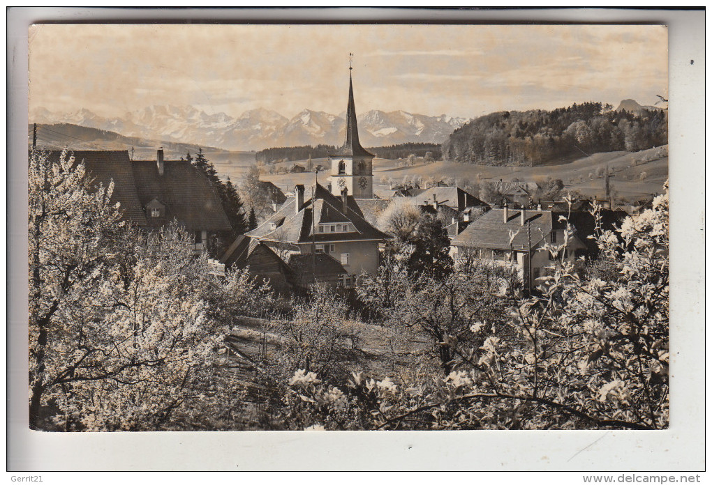 CH 3076 WORB, Panorama, Kirche - Worb