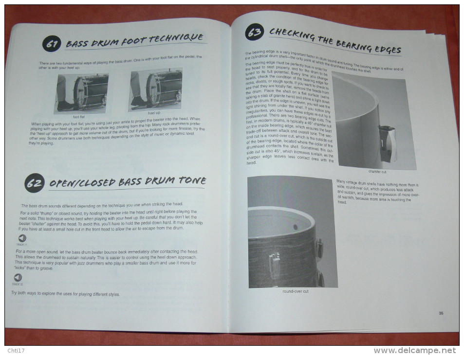 METHODE DE BATTERIE  101 DRUM TIPS  76 DEMO TRACKS  AVEC CD STUFF ALL THE PROS KNOW AND USE  EDIT 1990