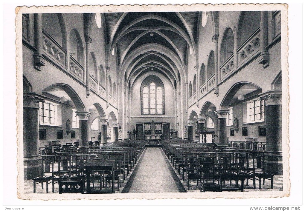 22831 ( 2 Scans ) Kostschool Der Zusters Van Den H Vincentius A Paulo Deinze - Kerk Binnenzicht - Deinze