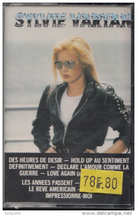 CASSETTE AUDIO 10 TITRES SYLVIE VARTAN "DES HEURES DE DESIR" NEUVE SOUS FILM PLASTIQUE ANCIEN STOCK DE DISQUAIRE - Cassettes Audio