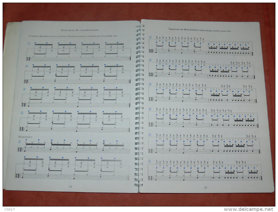 METHODE DE BATTERIE  POUR DEBUTANT AVEC CD JL DAHIAN / ERIC TOTH   EDIT SALABERT  1996 VALEUR 40 EUROS