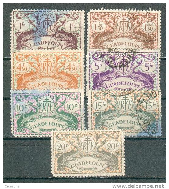 Collection GUADELOUPE ; Colonie ;  1945 ; Y&T N°  ; Lot  013 ;  2° Choix - Oblitérés