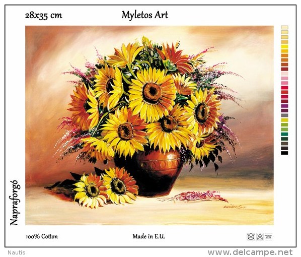 New Tapestry, Gobelin, Picture, Print, Still Life, Flower, Sunflower Bouquet - Other & Unclassified