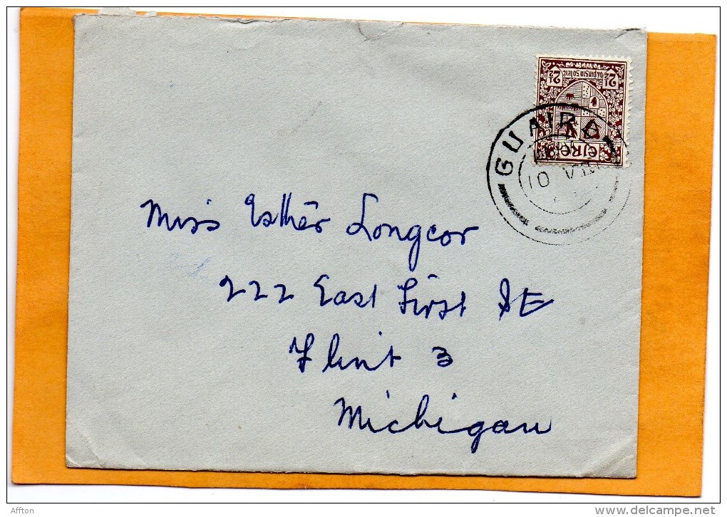 Ireland Old Cover Mailed To USA - Covers & Documents