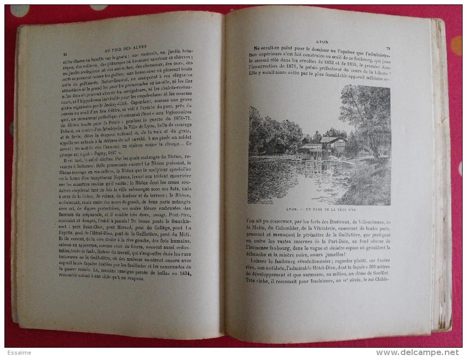 Le Rhône. Les Fleuves De France. Louis Barron. 1928. 296 Pages. 135 Gravures Par A. Chapon - Rhône-Alpes