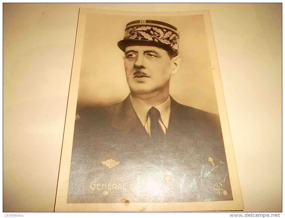 CPM:  GENERAL DE GAULLE - Personen