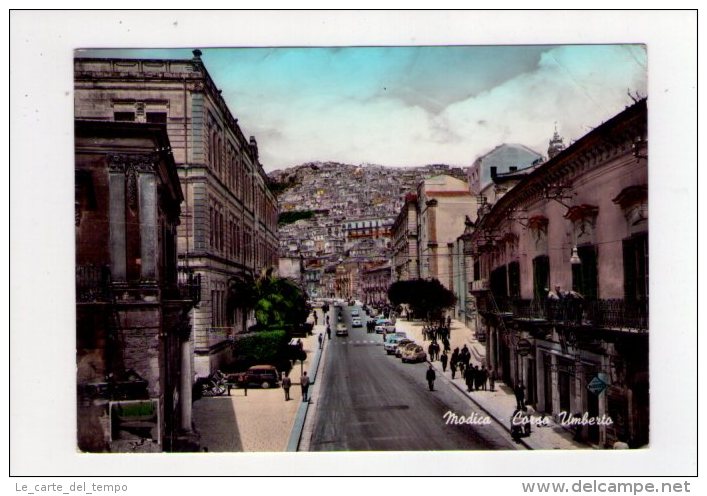 Cartolina/postcard Modica (Ragusa) Corso Umberto - Modica