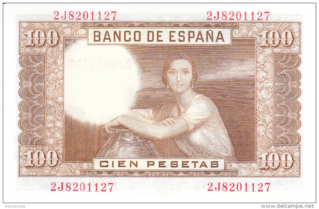100 PTS ESTADO ESPAÑOL 1953 - 100 Pesetas