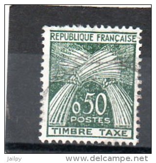 FRANCE    50 C    1960     Y&T: 93  Taxe     Oblitéré - 1960-.... Used