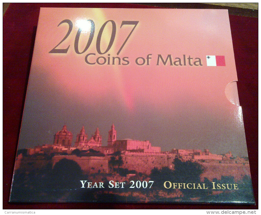 MALTA - OFFICIAL COIN SET 2007 (PRE EURO) - SET Of 8 COINS - Malta