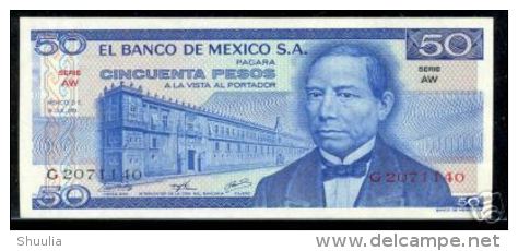 Mexico 50 Pesos 1973 Pick 65 UNC - Mexique