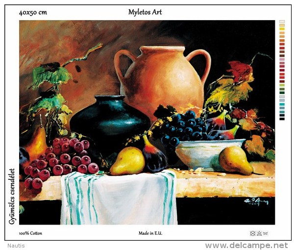 New Tapestry, Gobelin, Picture, Print, Still Life, Fruits, Grape, Jar - Other & Unclassified