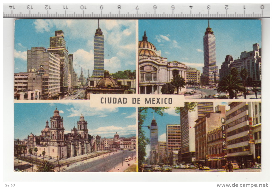 Ciudad De Mexico - Cuatro Vista De Mexico (1963) - Mexique